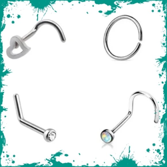 New 8pc Nose Piercing Kit - Picture 4 of 5